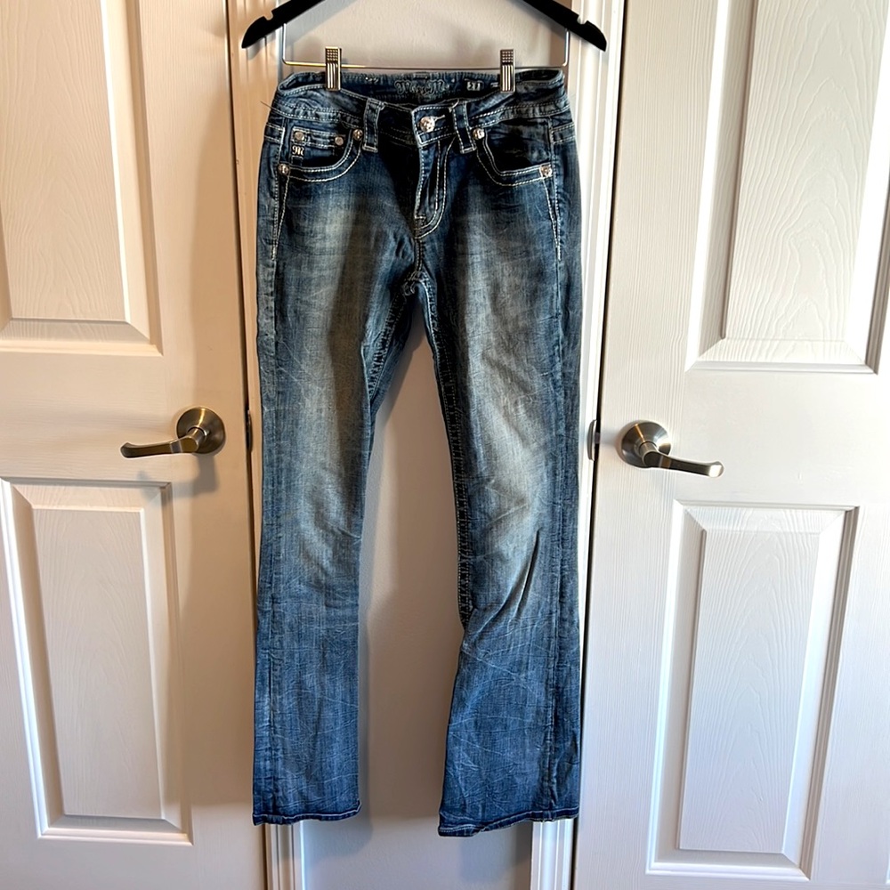 Boot cut, blue jeans